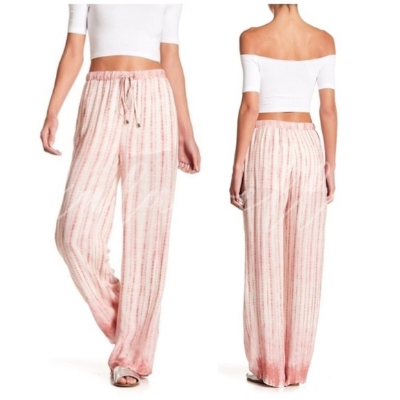 Mauve boho tie-dye pants - Picture 1 of 1